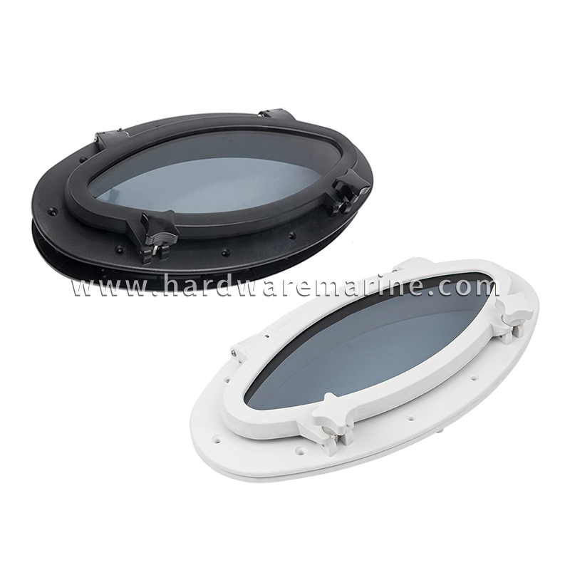 Bád Oval Plaisteach Porthole Fuinneog Oscailte